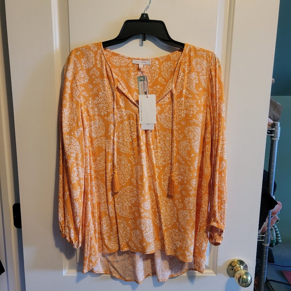 NWT Skies are Blue Padenia Tassel Tie Top Stitch Fix